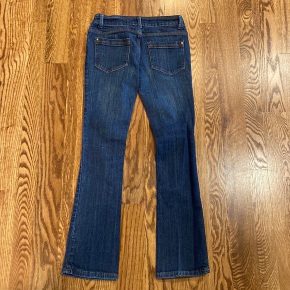 Womens Ghosts & Angels dark Wash low rise zippered pocket size 1 jean bootcut - Picture 7 of 9